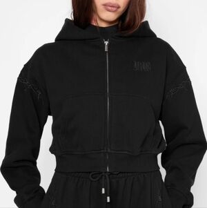 Mary Wyatt London Immure Cropped Zip Hoodie M